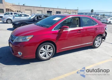 2010 Lexus Hs 250H z USA, uszkodzony, nr VIN JTHBB1BA7A2037243